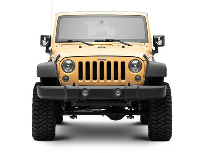 Jeep Licensed by RedRock Jeep Peace Decal; White (87-18 Jeep Wrangler YJ, TJ & JK)