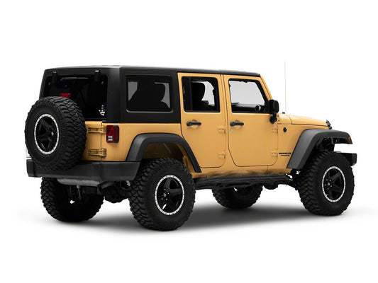 Jeep Licensed by RedRock Jeep Peace Decal; Real Flag (87-18 Jeep Wrangler YJ, TJ & JK)