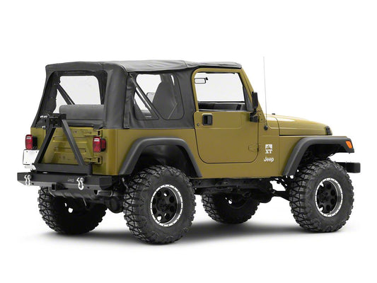 Jeep Licensed by RedRock Classic Rear Bumper with Tire Carrier and Jeep Logo (87-06 Jeep Wrangler YJ & TJ)