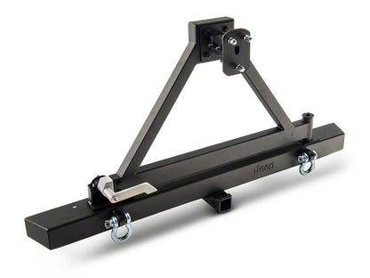 Jeep Licensed by RedRock Classic Rear Bumper with Tire Carrier and Jeep Logo (87-06 Jeep Wrangler YJ & TJ)