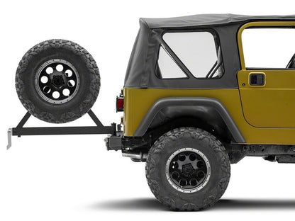 Jeep Licensed by RedRock Classic Rear Bumper with Tire Carrier and Jeep Logo (87-06 Jeep Wrangler YJ & TJ)