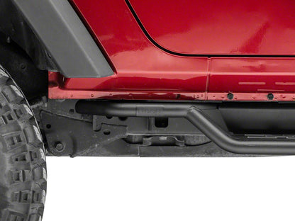 Jeep Licensed by RedRock HD Drop Side Step Bars with Jeep Logo (07-18 Jeep Wrangler JK 2-Door)