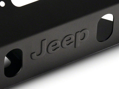 Jeep Licensed by RedRock Crawler Stubby Winch Front Bumper with Jeep Logo (07-18 Jeep Wrangler JK)