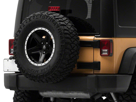 Jeep Licensed by RedRock HD Spare Tire Mount with Jeep Logo (07-18 Jeep Wrangler JK)