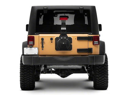 Jeep Licensed by RedRock HD Spare Tire Mount with Jeep Logo (07-18 Jeep Wrangler JK)