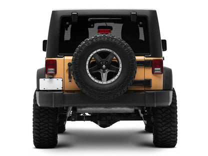 Jeep Licensed by RedRock HD Spare Tire Mount with Jeep Logo (07-18 Jeep Wrangler JK)