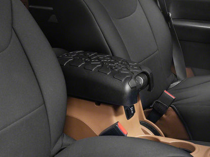 Jeep Licensed by RedRock Treaded Center Console Cover with Jeep Logo (11-18 Jeep Wrangler JK)