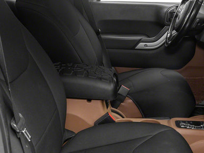 Jeep Licensed by RedRock Treaded Center Console Cover with Jeep Logo (11-18 Jeep Wrangler JK)