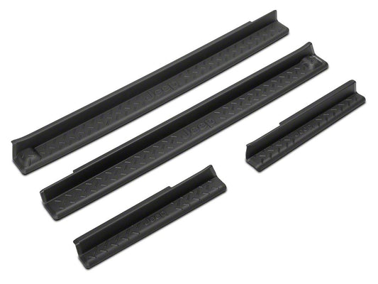 Jeep Licensed by RedRock Door Entry Guards with Jeep Logo (07-18 Jeep Wrangler JK 4-Door)