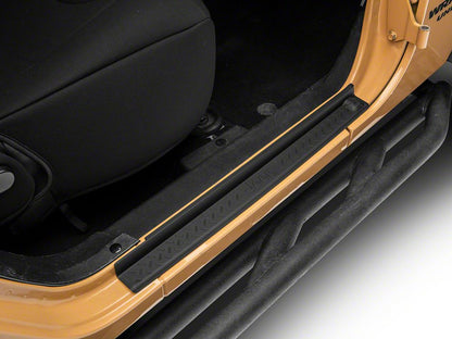 Jeep Licensed by RedRock Door Entry Guards with Jeep Logo (07-18 Jeep Wrangler JK 4-Door)