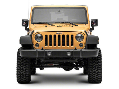 Jeep Licensed by RedRock Jeep Wave Grille Decal; Real Flag (87-18 Wrangler YJ, TJ & JK)