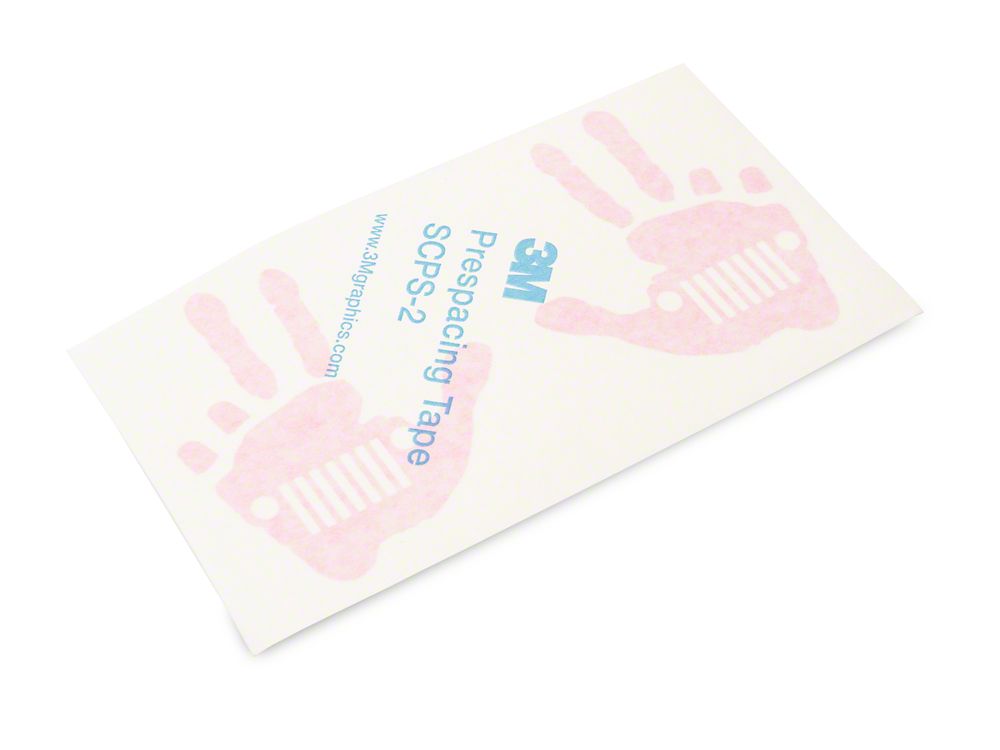 Jeep Licensed by RedRock Jeep Peace Grille Decal; Pink (87-18 Wrangler YJ, TJ & JK)