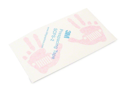 Jeep Licensed by RedRock Jeep Peace Grille Decal; Pink (87-18 Wrangler YJ, TJ & JK)