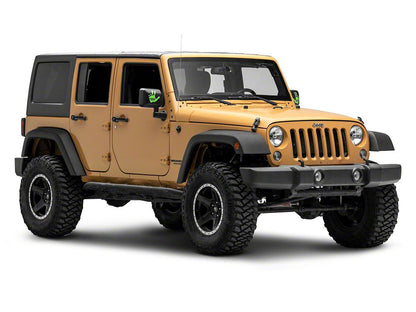 Jeep Licensed by RedRock Jeep Peace Grille Decal; Lime (87-18 Wrangler YJ, TJ & JK)