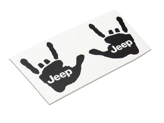 Jeep Licensed by RedRock Jeep Metal Decal; Matte Black (87-18 Wrangler YJ, TJ & JK)