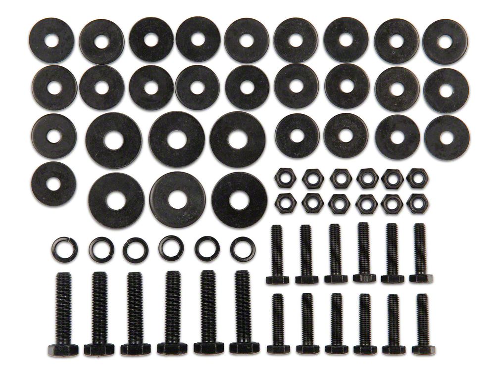 RedRock Replacement Side Armor Hardware Kit for J130269-JL Only (18-25 Jeep Wrangler JL 2-Door)