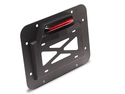 RedRock License Plate Relocation Kit w/LED Third Brake Light (07-18 Jeep Wrangler JK)