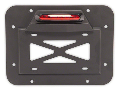 RedRock License Plate Relocation Kit w/LED Third Brake Light (07-18 Jeep Wrangler JK)