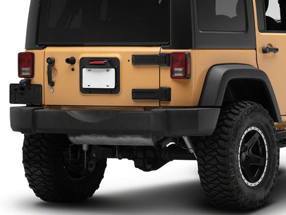 RedRock License Plate Relocation Kit w/LED Third Brake Light (07-18 Jeep Wrangler JK)