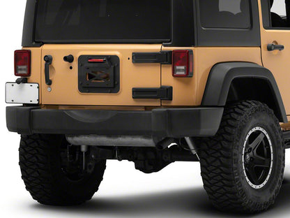 RedRock License Plate Relocation Kit w/LED Third Brake Light (07-18 Jeep Wrangler JK)