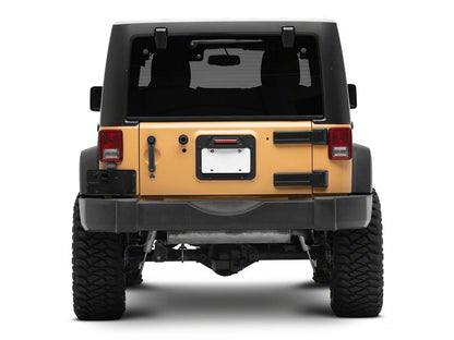 RedRock License Plate Relocation Kit w/LED Third Brake Light (07-18 Jeep Wrangler JK)