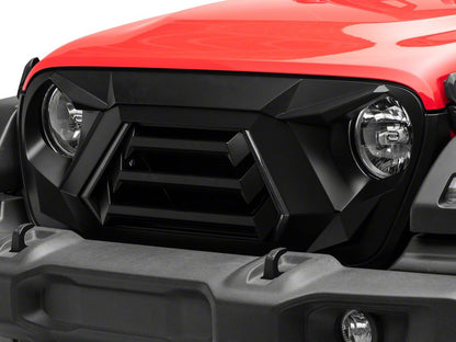 RedRock Goliath Grille with LED DRL and Turn Signals (18-25 Jeep Wrangler JL w/o TrailCam)