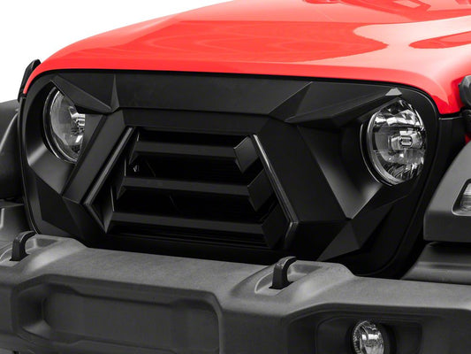 RedRock Goliath Grille with LED DRL and Turn Signals (18-25 Jeep Wrangler JL w/o TrailCam)