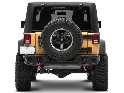 Jeep Licensed by RedRock HD Tubular Rear Bumper with Jeep Logo (07-18 Jeep Wrangler JK)