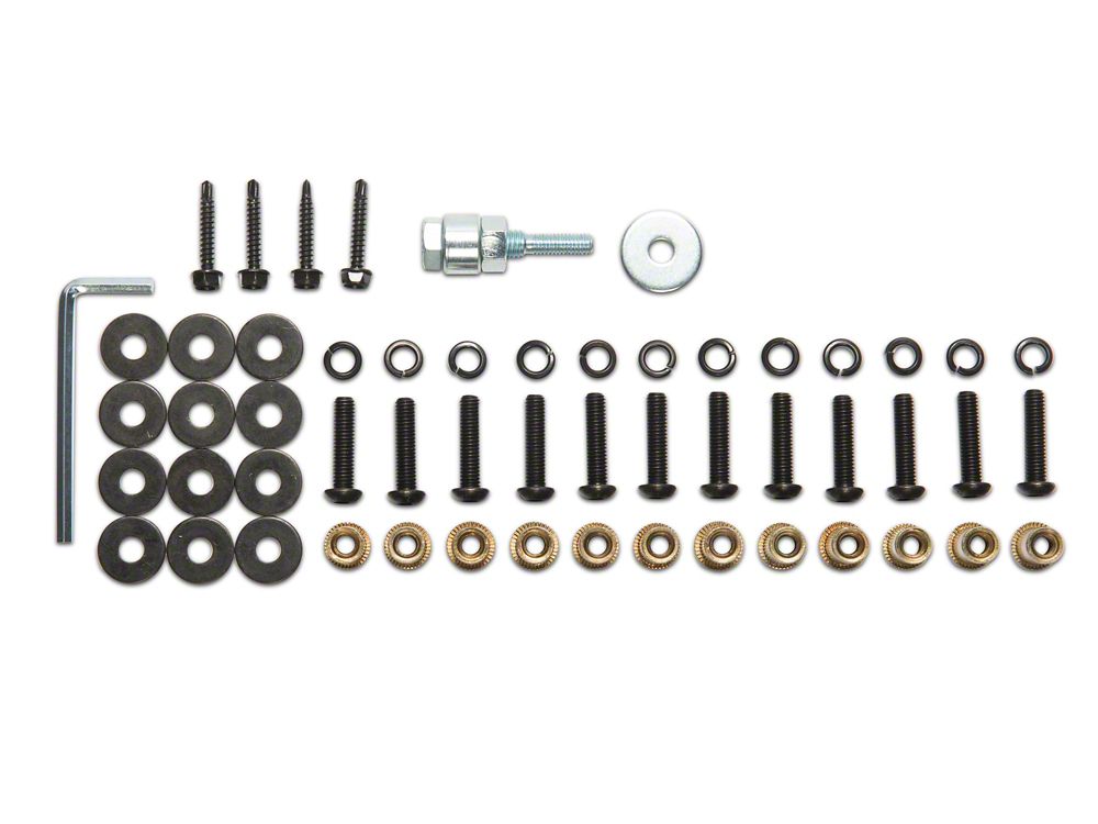 Jeep Licensed by RedRock Replacement Fender Flare Hardware Kit for J164979 Only (07-18 Jeep Wrangler JK)