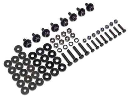 Jeep Licensed by RedRock Replacement Side Step Bar Hardware Kit for J173990 Only (07-18 Jeep Wrangler JK 2-Door)