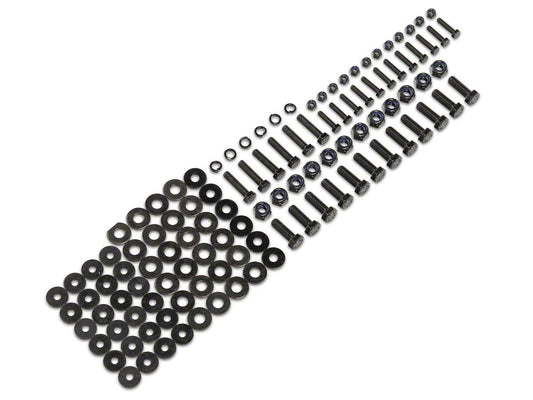 Jeep Licensed by RedRock Replacement Side Step Bar Hardware Kit for J173991 Only (07-18 Jeep Wrangler JK 4-Door)