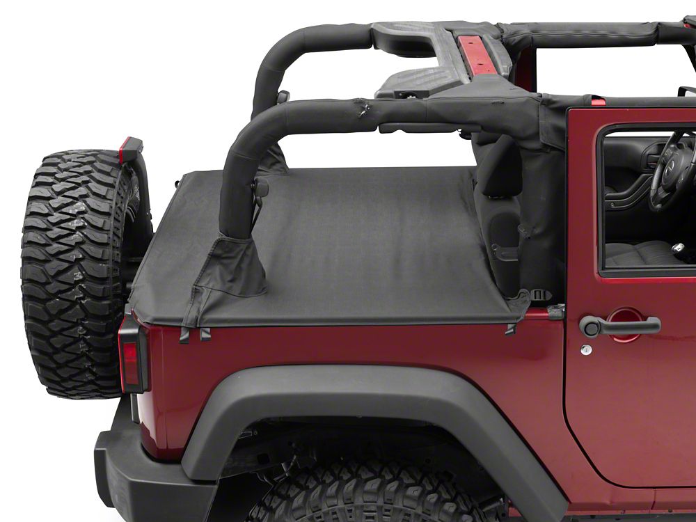 RedRock Tonneau Cover; Black Diamond (07-18 Jeep Wrangler JK 2-Door)