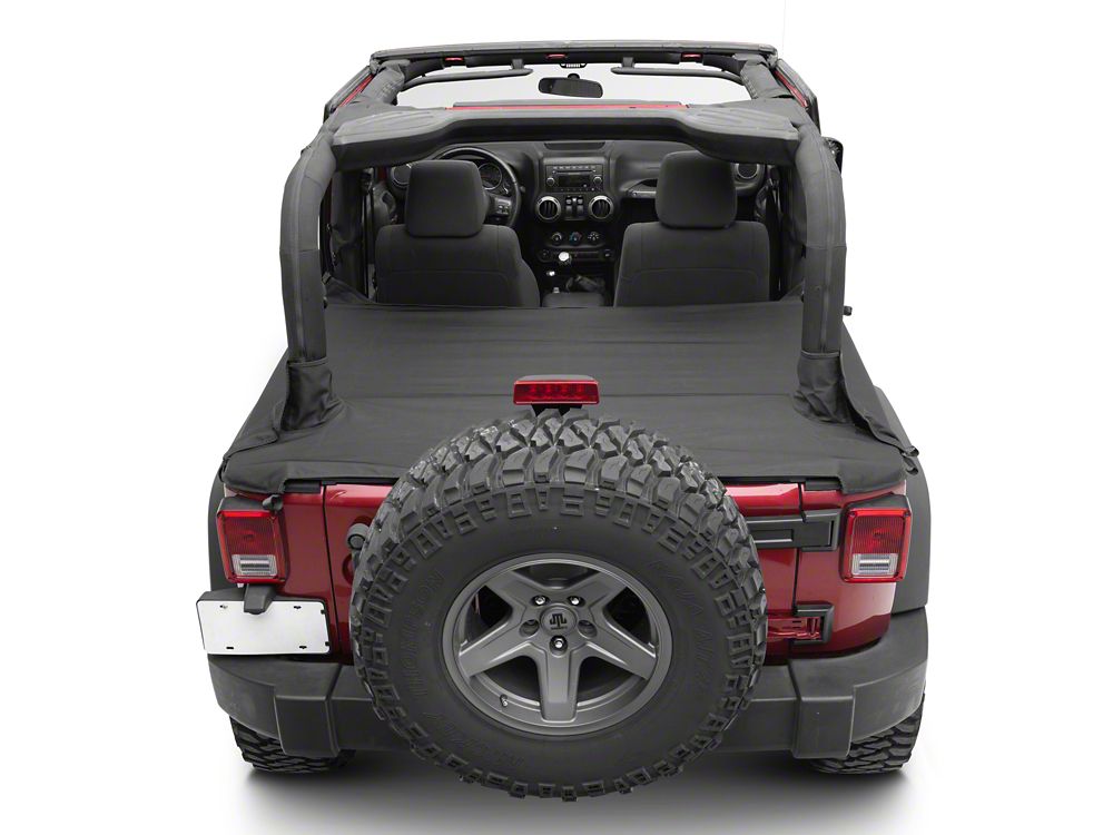 RedRock Tonneau Cover; Black Diamond (07-18 Jeep Wrangler JK 2-Door)