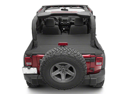 RedRock Tonneau Cover; Black Diamond (07-18 Jeep Wrangler JK 2-Door)