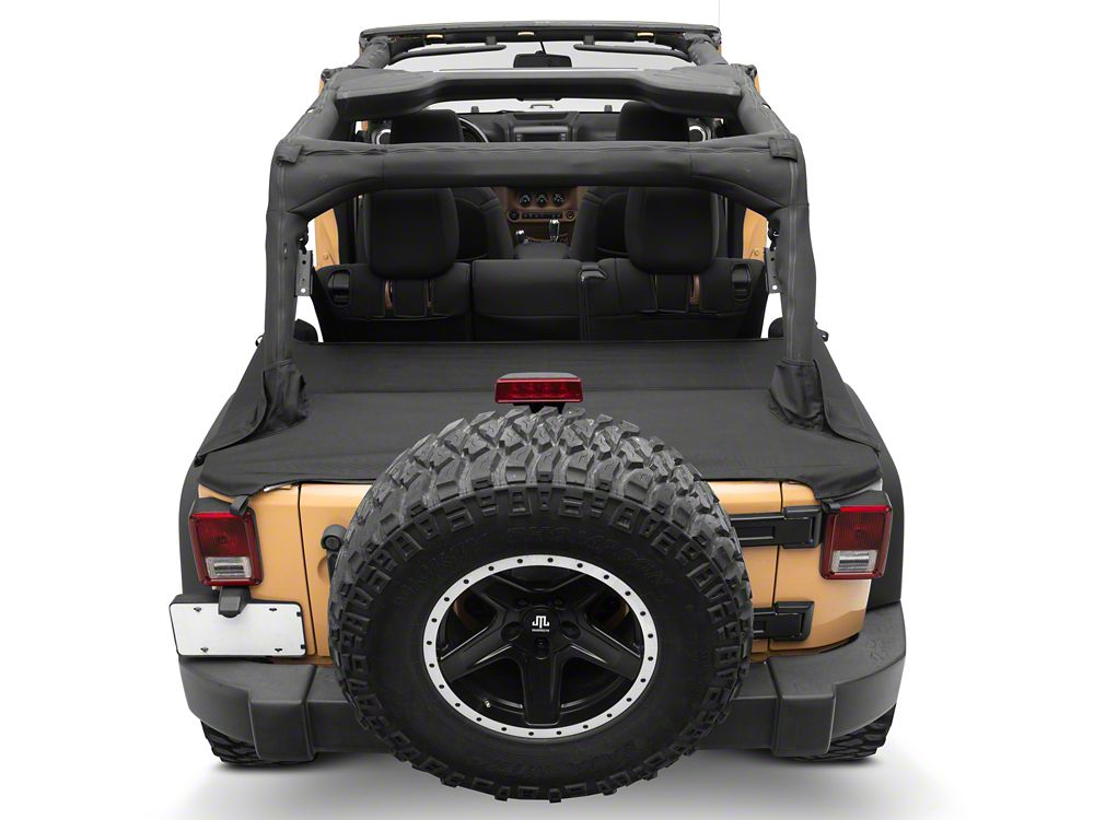 RedRock Tonneau Cover; Black Diamond (07-18 Jeep Wrangler JK 4-Door)