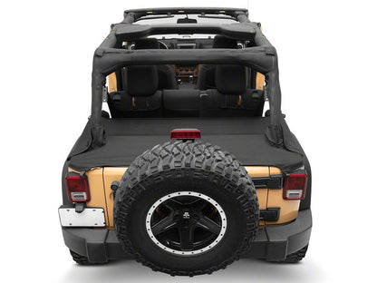 RedRock Tonneau Cover; Black Diamond (07-18 Jeep Wrangler JK 4-Door)