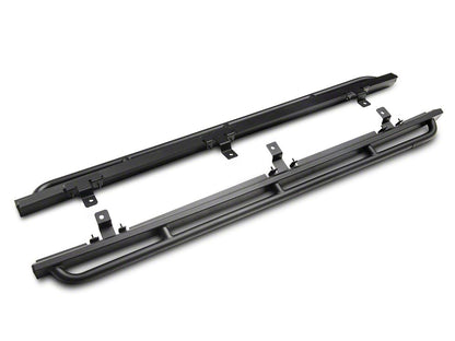 Jeep Licensed by RedRock Enhanced Rubi Rails with Jeep Logo; Textured Black (07-18 Jeep Wrangler JK 4-Door)
