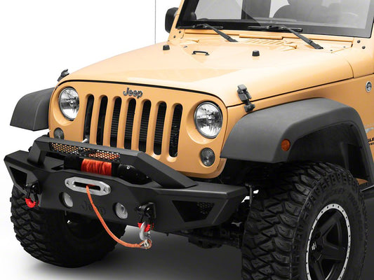 Jeep Licensed by RedRock HD Slim Front Bumper with Jeep Logo (07-18 Jeep Wrangler JK)