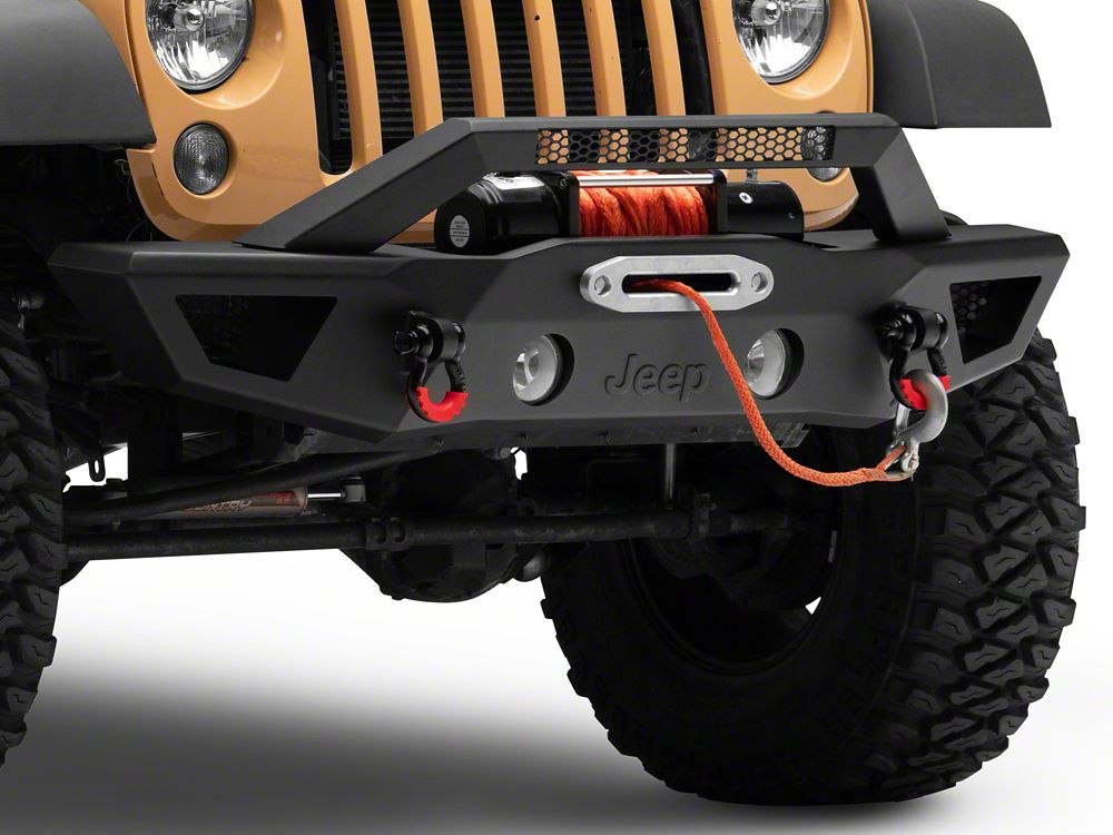 Jeep Licensed by RedRock HD Slim Front Bumper with Jeep Logo (07-18 Jeep Wrangler JK)