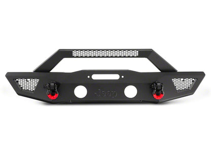 Jeep Licensed by RedRock HD Slim Front Bumper with Jeep Logo (07-18 Jeep Wrangler JK)