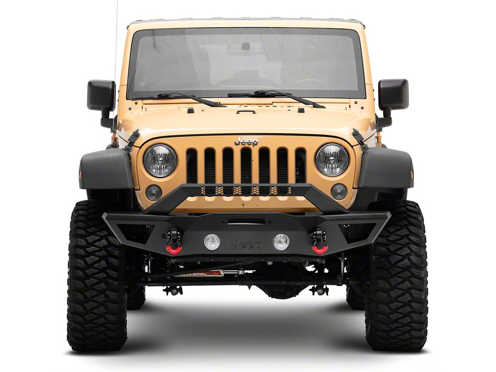Jeep Licensed by RedRock HD Slim Front Bumper with Jeep Logo (07-18 Jeep Wrangler JK)