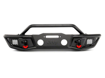 Jeep Licensed by RedRock HD Tubular Front Bumper with Jeep Logo (07-18 Jeep Wrangler JK)