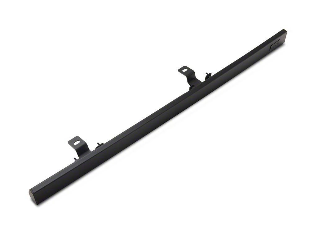 Jeep Licensed by RedRock Rubi Rails with Jeep Logo; Textured Black (07-18 Jeep Wrangler JK 2-Door)