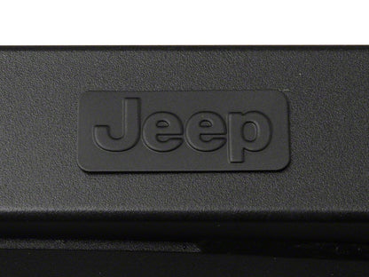 Jeep Licensed by RedRock Rubi Rails with Jeep Logo; Textured Black (07-18 Jeep Wrangler JK 2-Door)