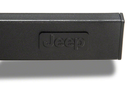 Jeep Licensed by RedRock Rubi Rails with Jeep Logo; Textured Black (07-18 Jeep Wrangler JK 4-Door)