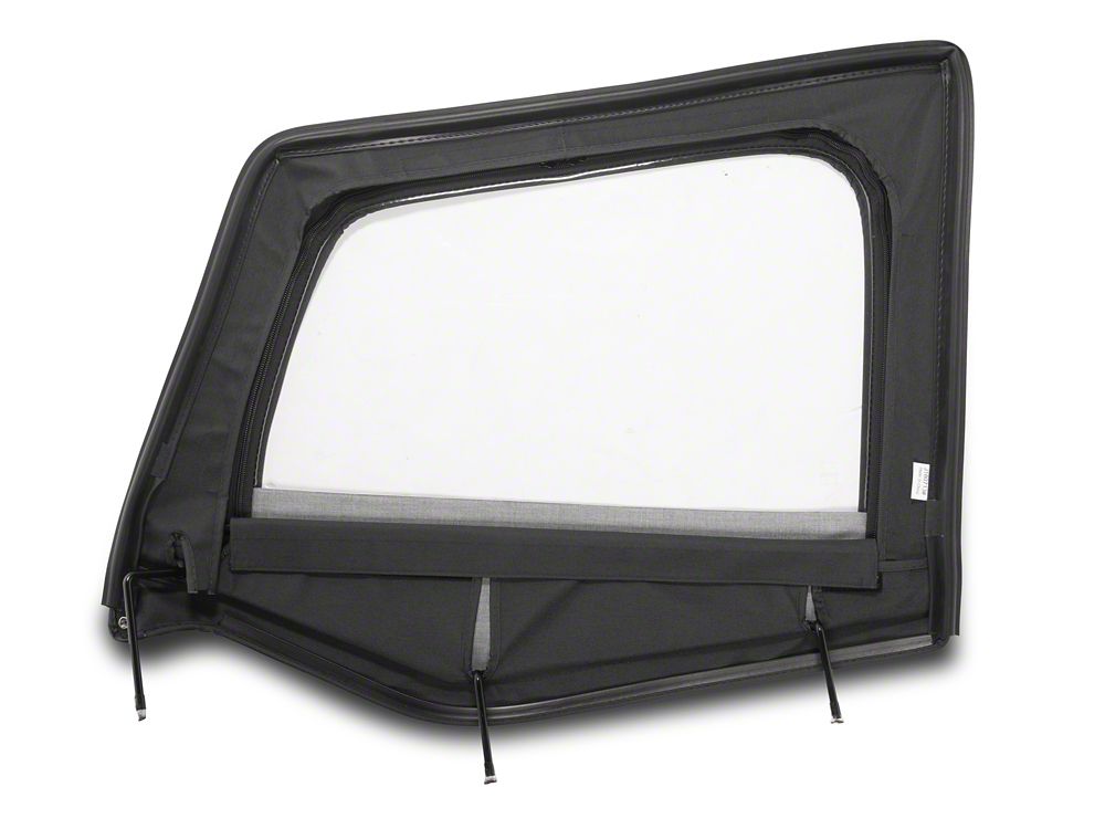 RedRock Door Skin with Frame; Passenger Side; Black Denim (87-95 Jeep Wrangler YJ)