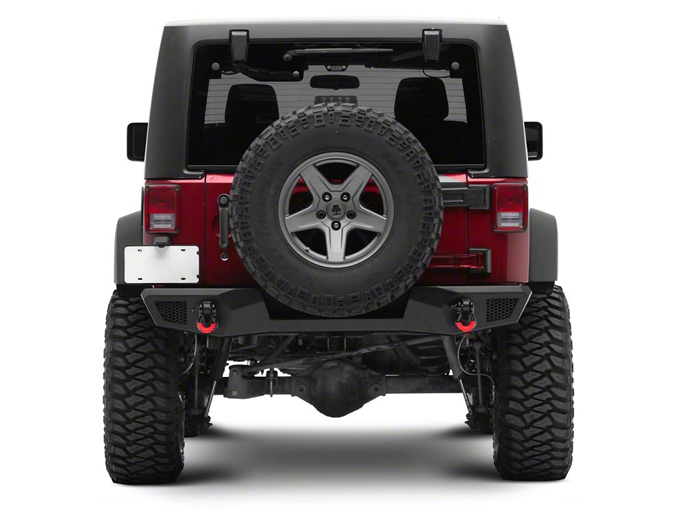 Jeep Licensed by RedRock HD Slim Rear Bumper with Jeep Logo (07-18 Jeep Wrangler JK)