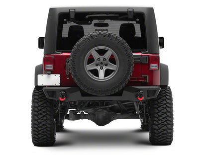 Jeep Licensed by RedRock HD Slim Rear Bumper with Jeep Logo (07-18 Jeep Wrangler JK)
