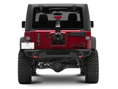 Jeep Licensed by RedRock HD Slim Rear Bumper with Jeep Logo (07-18 Jeep Wrangler JK)