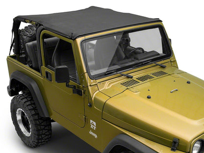 RedRock Extended Bikini Top; Black Diamond (97-06 Jeep Wrangler TJ, Excluding Unlimited)